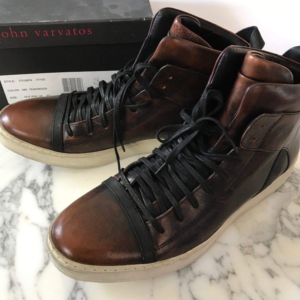 John Varvatos Mac high top Sneakers size 10.5